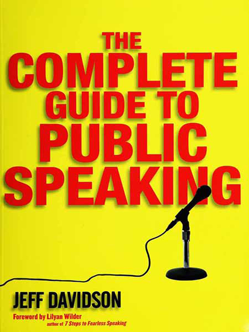 Title details for The Complete Guide to Public Speaking by Jeff Davidson - Available